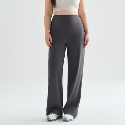 Women's wide-leg high-waisted pants