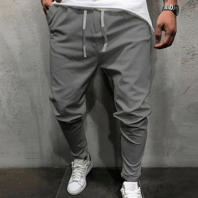 Men’s Jogger Trousers - Tapered Fit - Elastic Waist & Cuffs - Casual & Active Wear