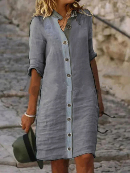 Women's Summer Button-Down Dress