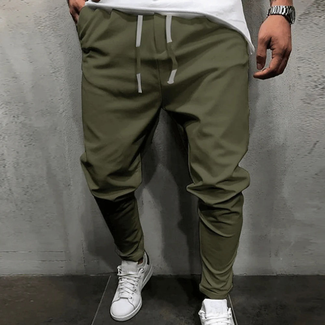 Men’s Jogger Trousers - Tapered Fit - Elastic Waist & Cuffs - Casual & Active Wear