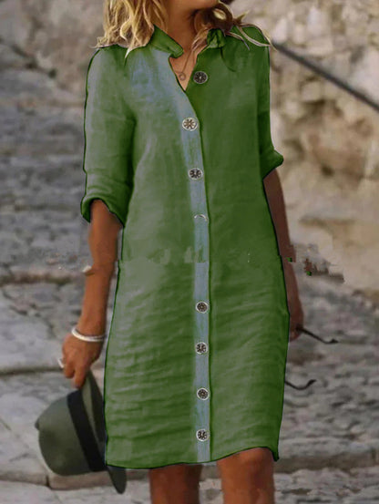 Women's Summer Button-Down Dress