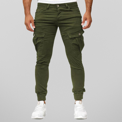 Men's classic cargo pants multi-pocket