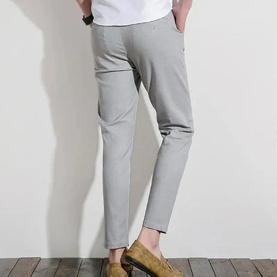 Men’s Chino Pants – Slim Fit – Zip Fly – Full Length Versatile Style