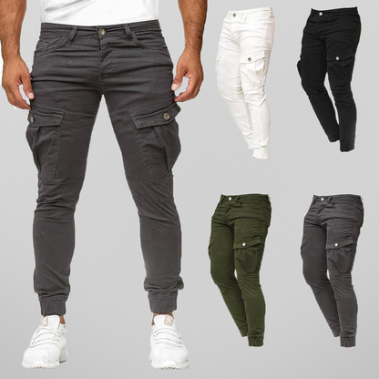 Men's classic cargo pants multi-pocket