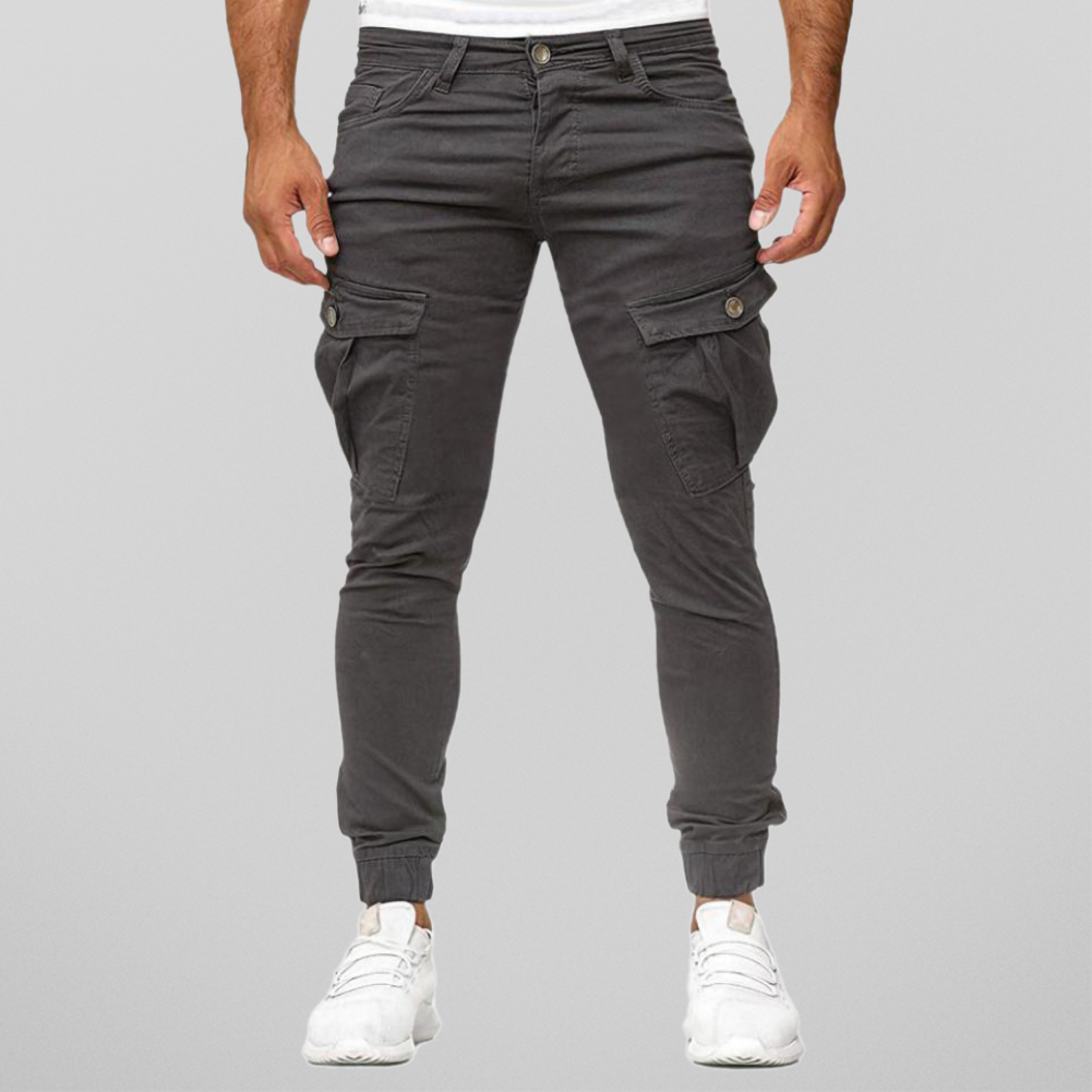 Men's classic cargo pants multi-pocket