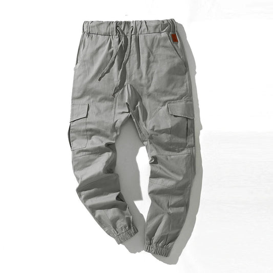 Men's streetwear pants with drawstring waist