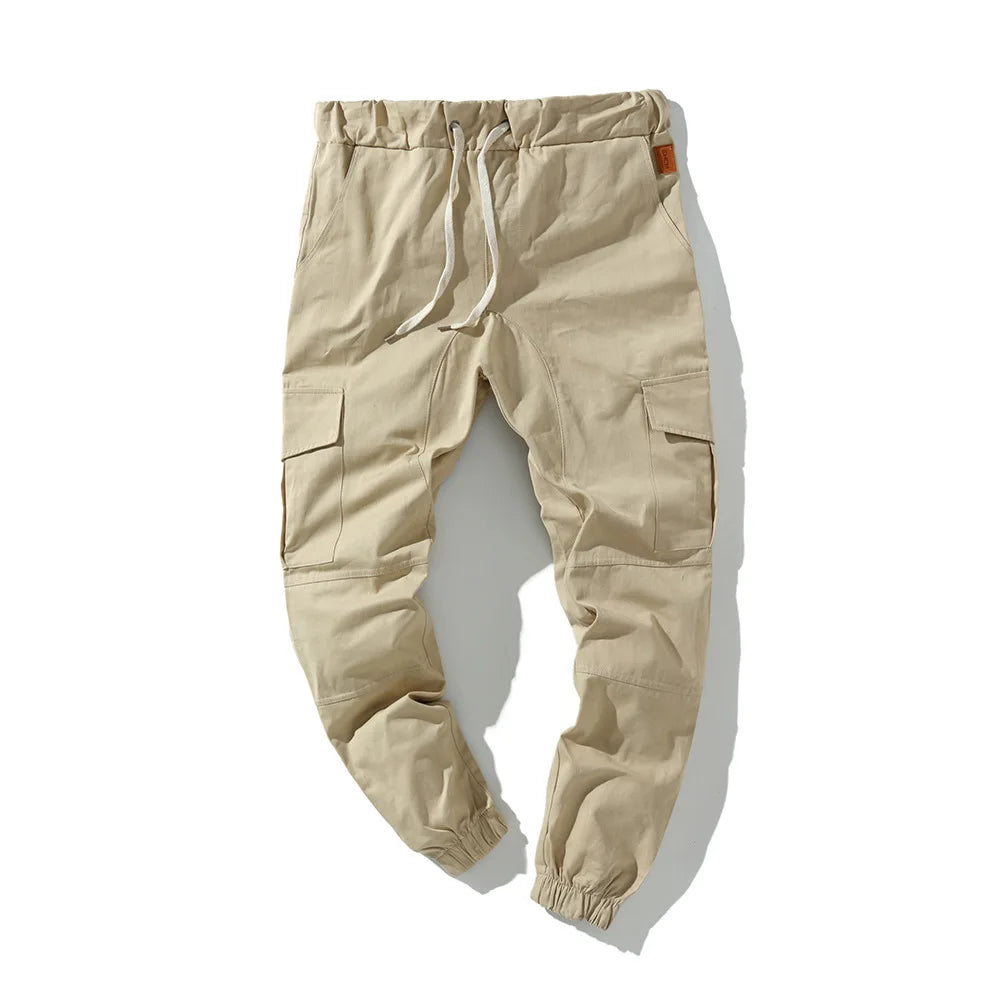 Men's streetwear pants with drawstring waist