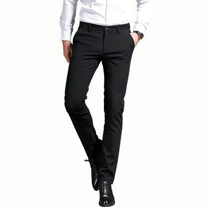 Men's stretchy formal trousers