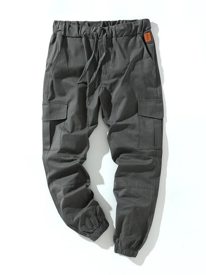 Men's streetwear pants with drawstring waist