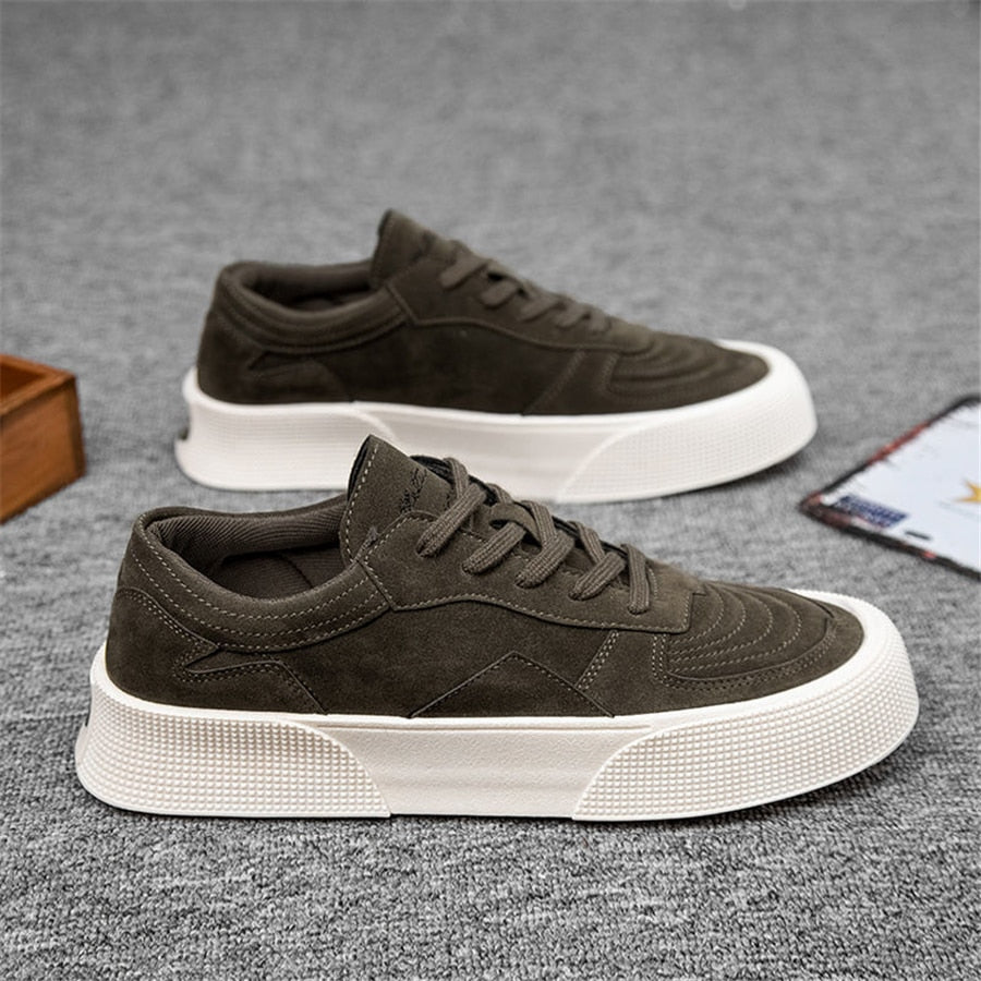 Men's streetwear low heeled casual shoes