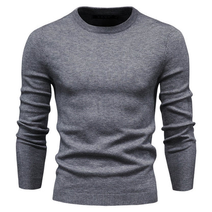 Men's knitted crewneck sweater