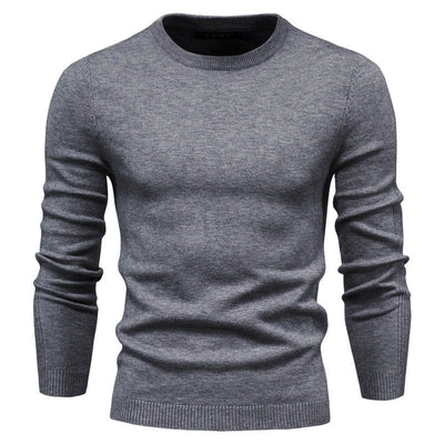 Men's knitted crewneck sweater