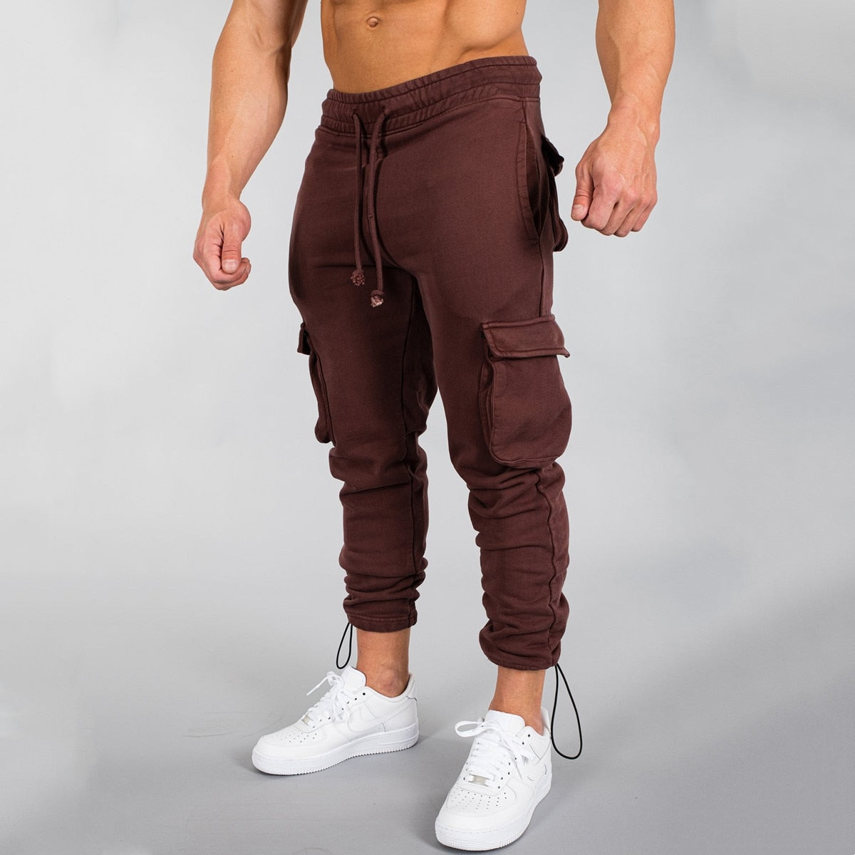 Cargo joggers for men with multiple pockets