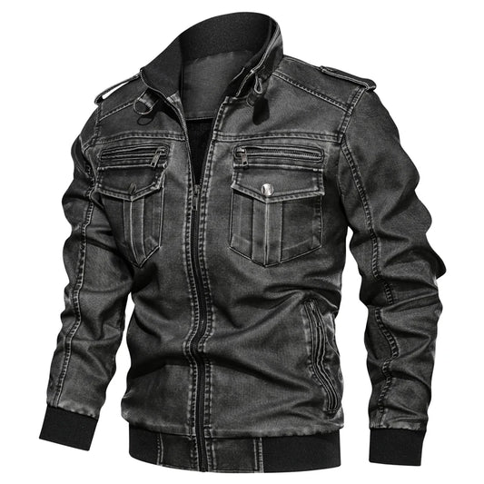 Stylish men's outdoor jacket with multiple pockets