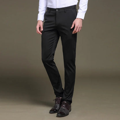 Men's stretchy formal trousers