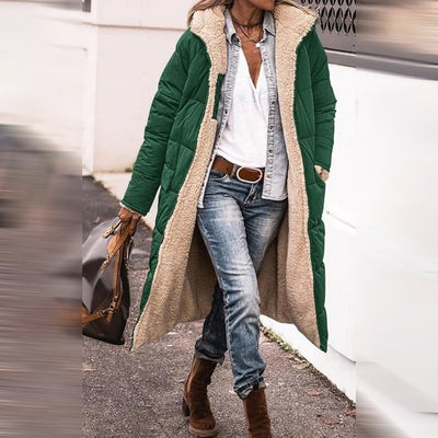 Long Women's Winter Coat - Warm, Sustainable, Luxury Design for Cold Weather