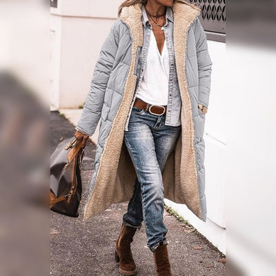 Long Women's Winter Coat - Warm, Sustainable, Luxury Design for Cold Weather