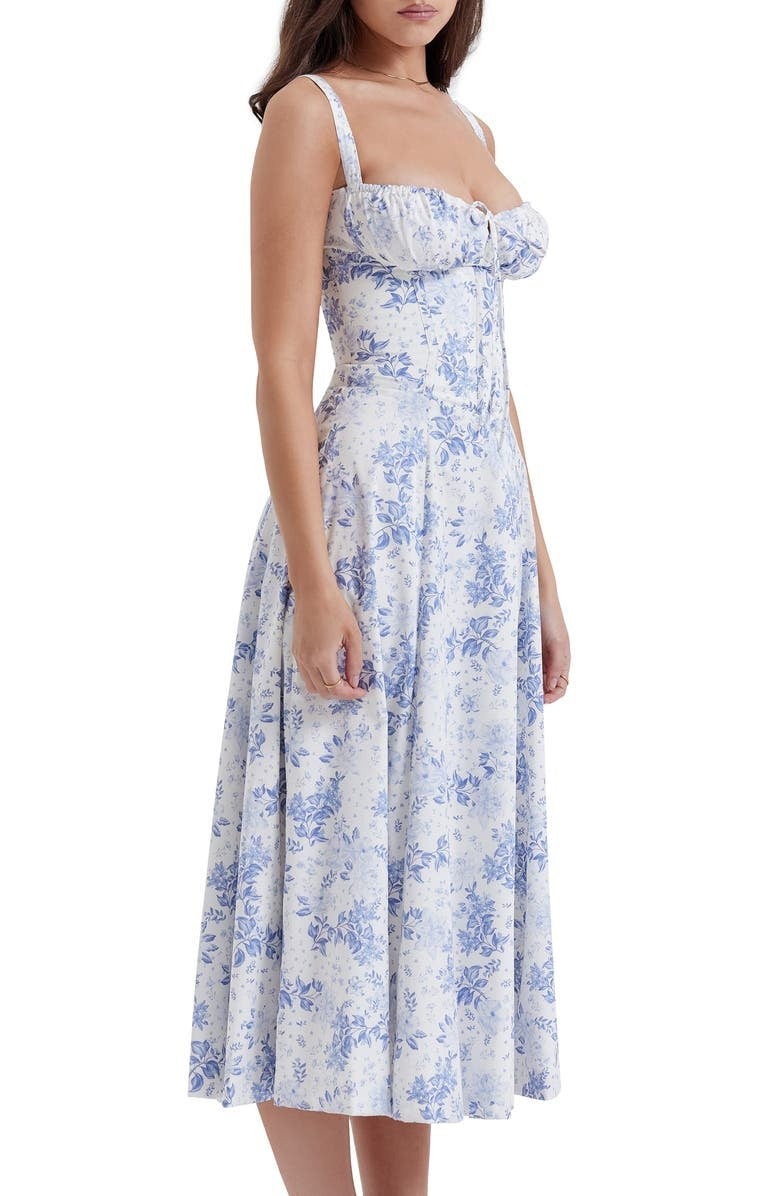 Printed Bustier Dress - Elegant Sustainable Summer Fashion