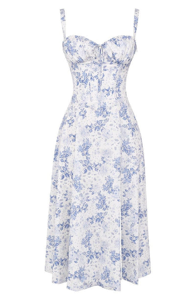 Printed Bustier Dress - Thea Sustainable Polyester Blend