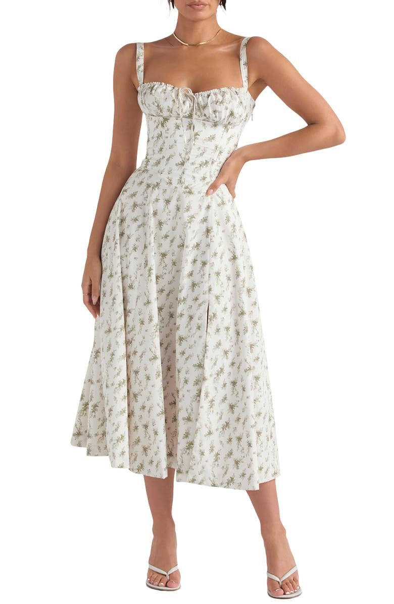 Printed Bustier Dress - Elegant Sustainable Summer Fashion