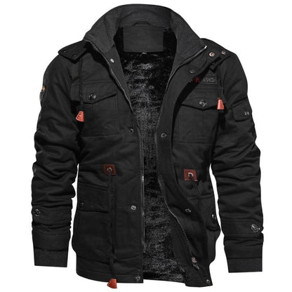 Men’s Jacket – Structured Fit – Breathable Blend – Utility Pockets – Weather Resistant