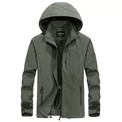 Men's casual hooded spring jacket