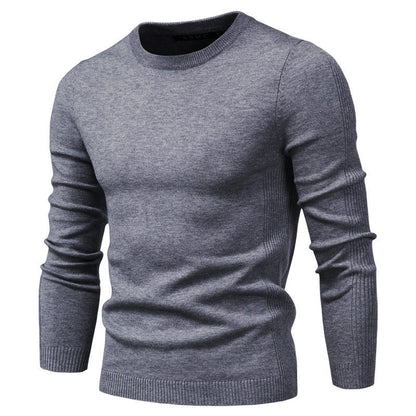 Men's knitted crewneck sweater
