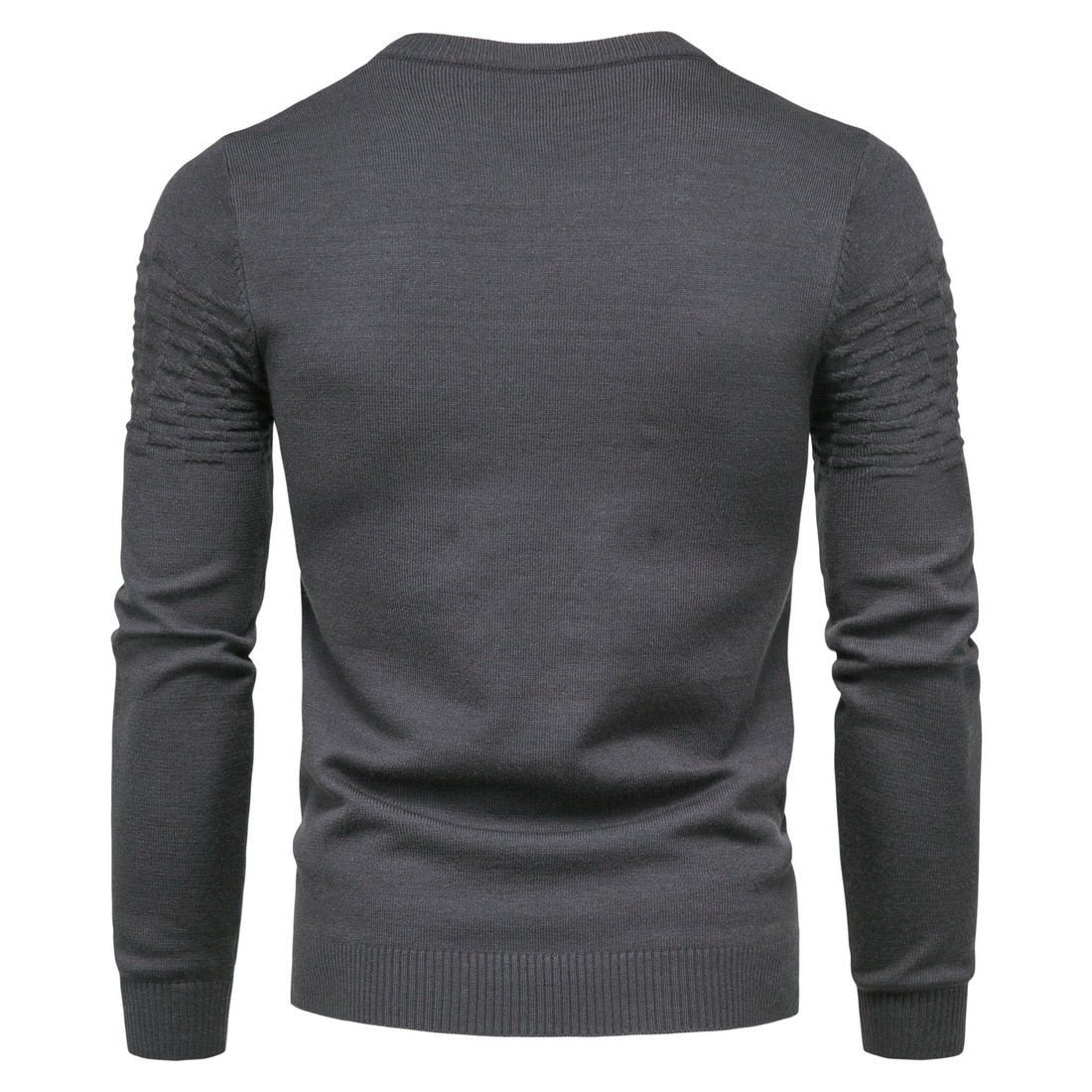 Men's knitted sweater with fitted cuffs