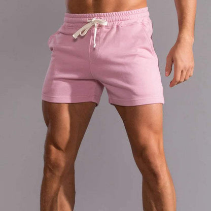 Men’s Casual Shorts - Elastic Waistband - Breathable Cotton - Adjustable Fit - Side Pockets