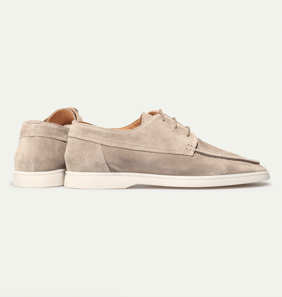 Men’s Suede Loafers – Slip-On Dress Shoes – Classic Fit – Elegant Rounded Toe