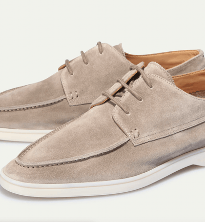 Men’s Suede Loafers – Slip-On Dress Shoes – Classic Fit – Elegant Rounded Toe