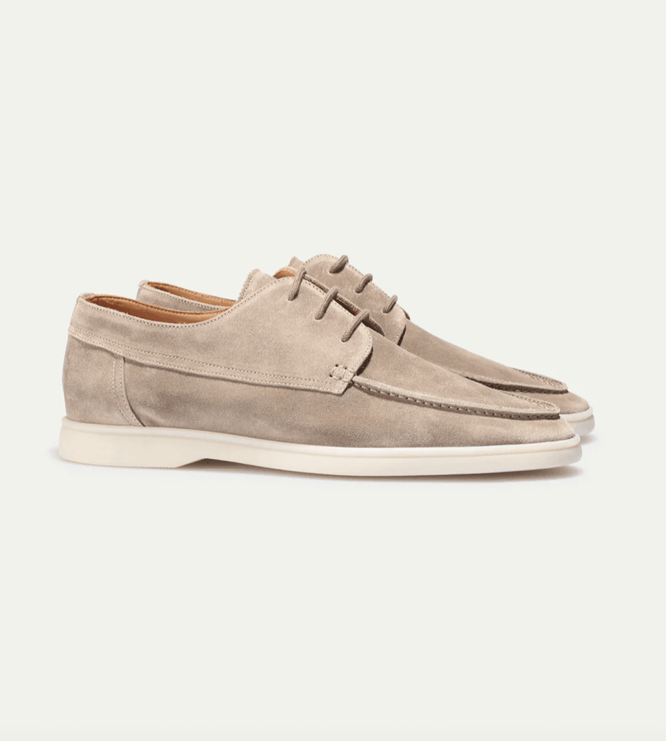 Men’s Suede Loafers – Slip-On Dress Shoes – Classic Fit – Elegant Rounded Toe