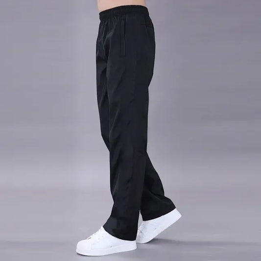 Men's breathable loose straight pants