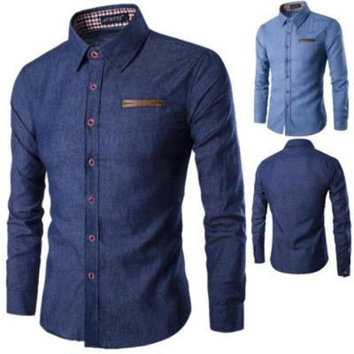 Denim Blouse | Slim Fit Lightweight Shirt with Sustainable Fabric