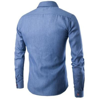 Denim Blouse | Slim Fit Lightweight Shirt with Sustainable Fabric