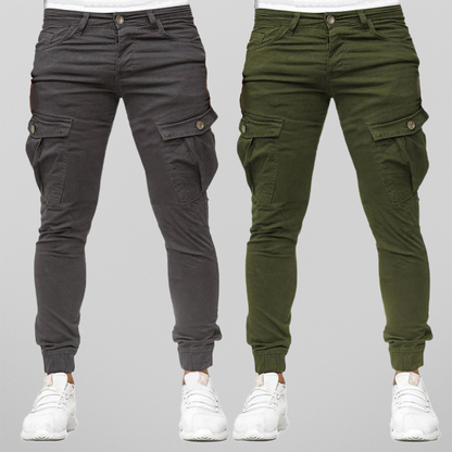 Men's classic cargo pants multi-pocket