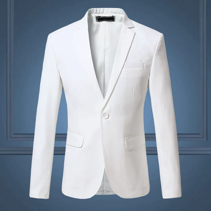 Men's classic formal plain blazer