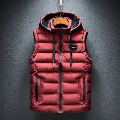 Men's Hooded Puffer Vest - Lightweight, Warm, and Stylish for Versatile Wear