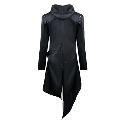 Men's gothic hooded trench coat