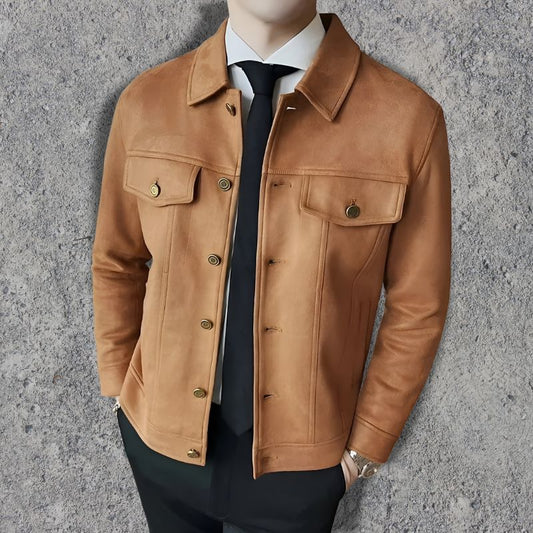 Men's folded collar jacket