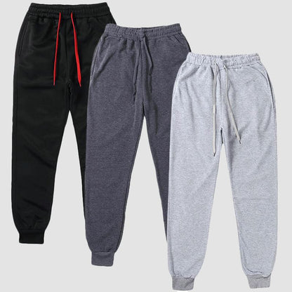 Men's sports trousers with elastic belt