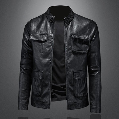 Men's urban leather jacket