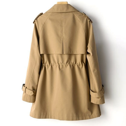 Women's stylish lapel trench coat