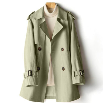 Women's stylish lapel trench coat