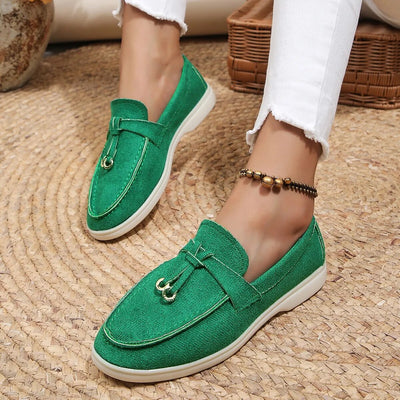 Women’s Slip-On Shoes – Sleek Fit – Soft Textured Upper – Casual Everyday Wear