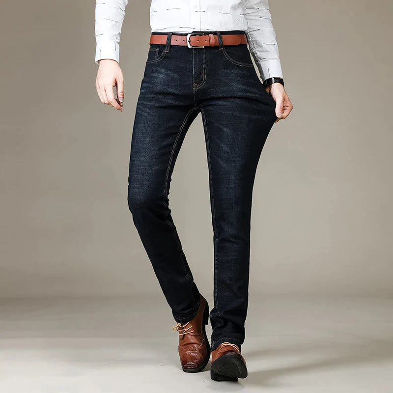 Men’s Slim Fit Jeans – Classic Denim – Five Pockets – Stylish Tailored Design