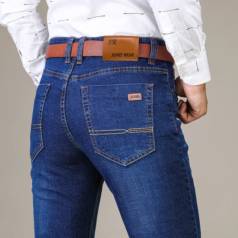 Men’s Slim Fit Jeans – Classic Denim – Five Pockets – Stylish Tailored Design