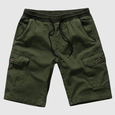 Men’s Cargo Shorts - Cotton Blend - Knee-Length - Multi-Pocket Utility Fit