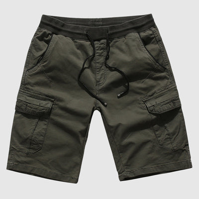 Men’s Cargo Shorts - Cotton Blend - Knee-Length - Multi-Pocket Utility Fit