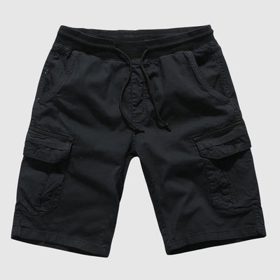 Men’s Cargo Shorts - Cotton Blend - Knee-Length - Multi-Pocket Utility Fit